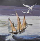 100x100 Collioure, départ d'un chebec  1812